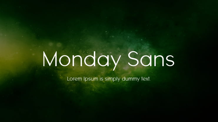 Monday Sans Font