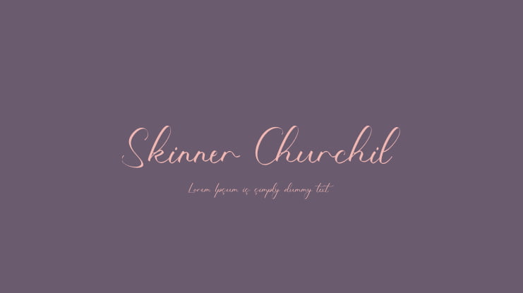 Skinner Churchil Font