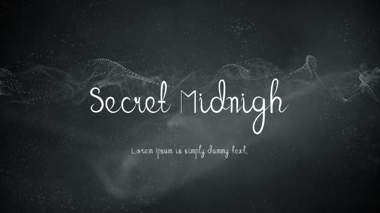 Secret Midnigh Font
