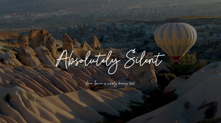 Absolutely Silent Font
