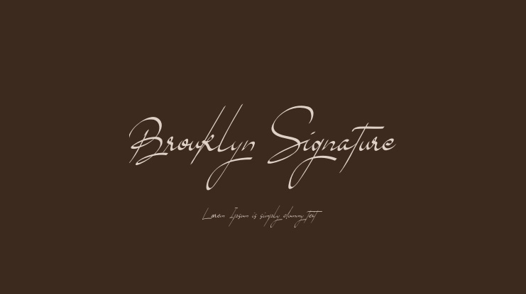 Brouklyn Signature Font