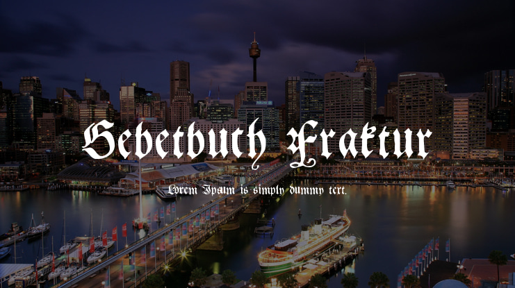 Gebetbuch Fraktur Font