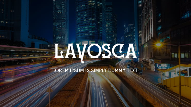 LAVOSCA Font