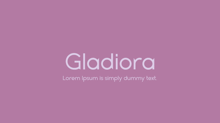 Gladiora Font