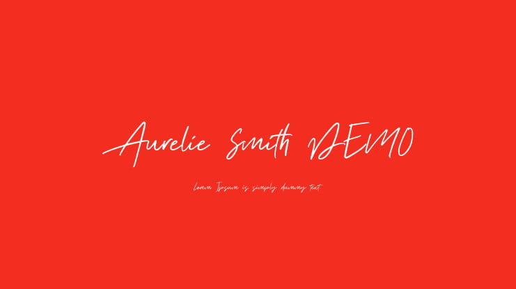 Aurelie Smith DEMO Font