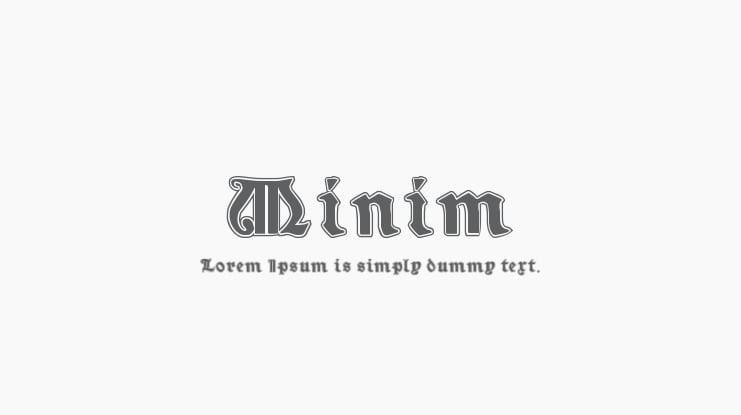 Minim Font Family