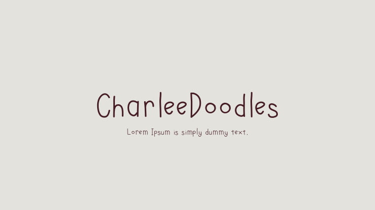 CharleeDoodles Font