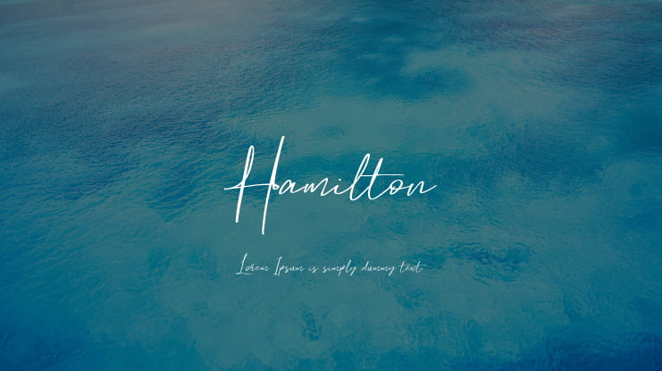 Hamilton Font