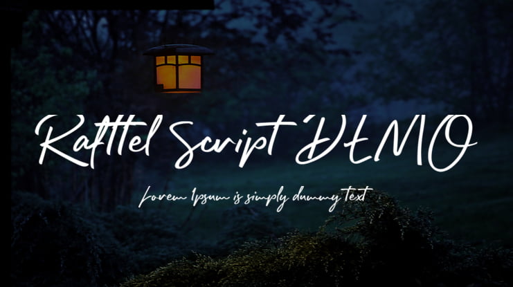 Rafttel Script DEMO Font