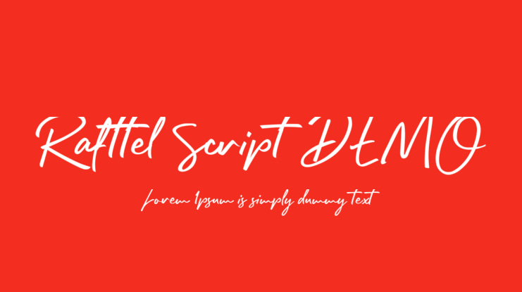 Rafttel Script DEMO Font