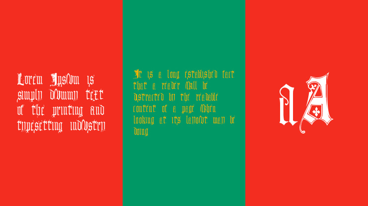 Monumental Gothic Font