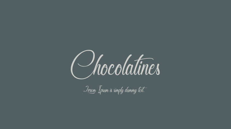 Chocolatines Font