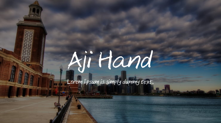 Aji Hand Font