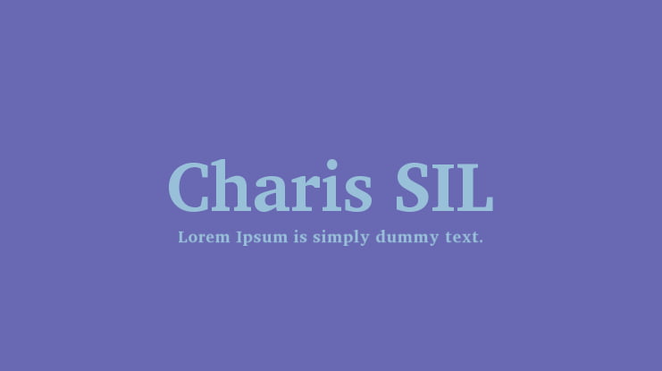 Charis SIL Font Family