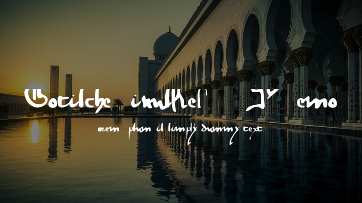 Gotische Minuskel 1269 PW Demo Font