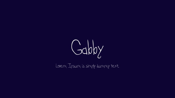 Gabby Font