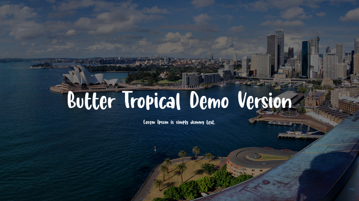 Butter Tropical Demo Version Font Family