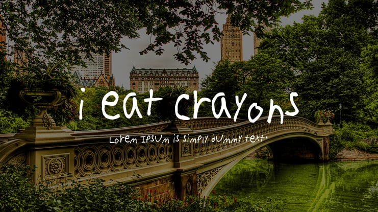 i eat crayons Font