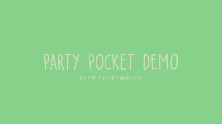 Party Pocket DEMO Font
