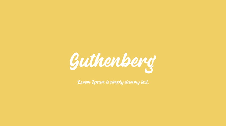 Guthenberg Font