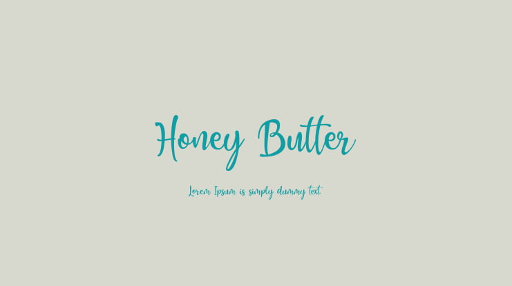 Honey Butter Font