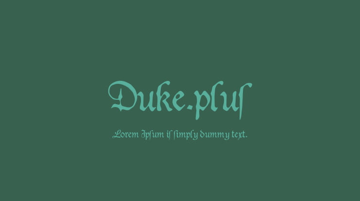 Duke.plus Font
