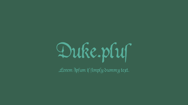 Duke.plus Font