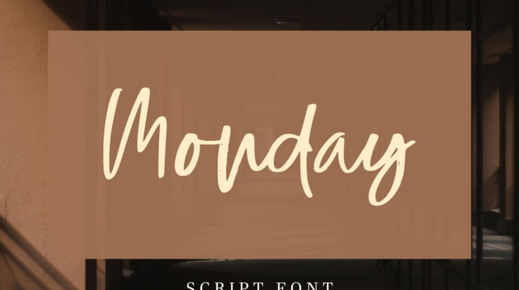 Mondayscript Font
