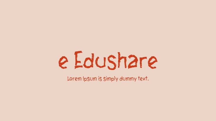 e Edushare Font