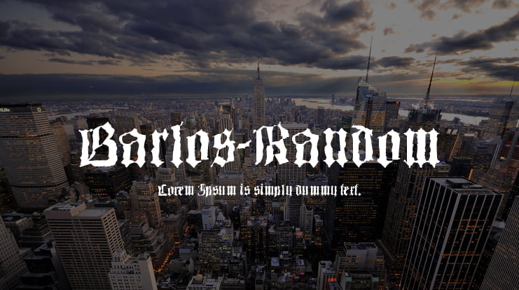Barlos-Random Font