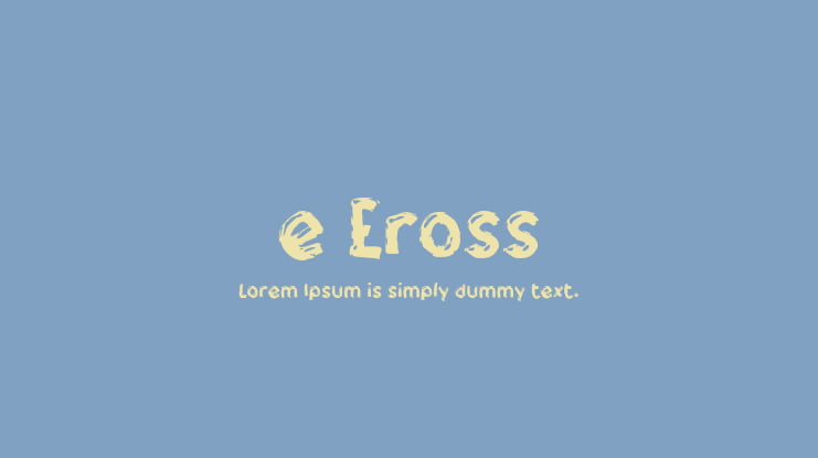 e Eross Font