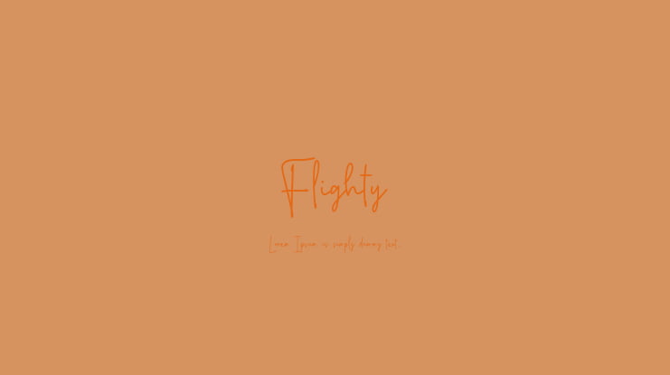 Flighty Font