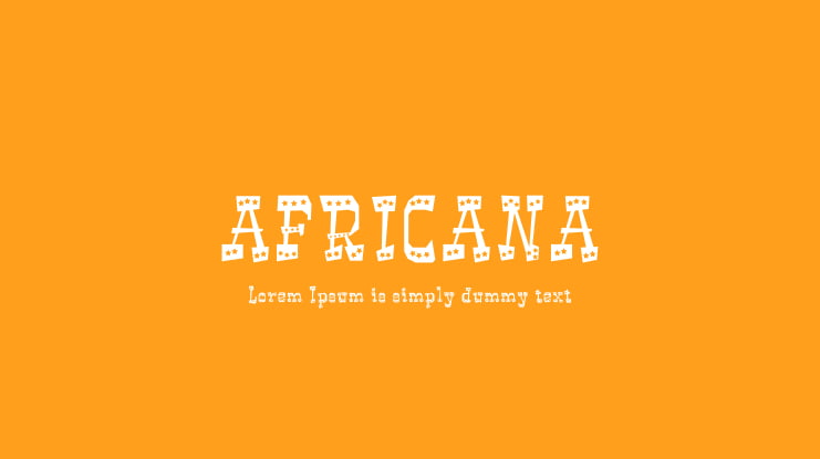 AFRICANA Font