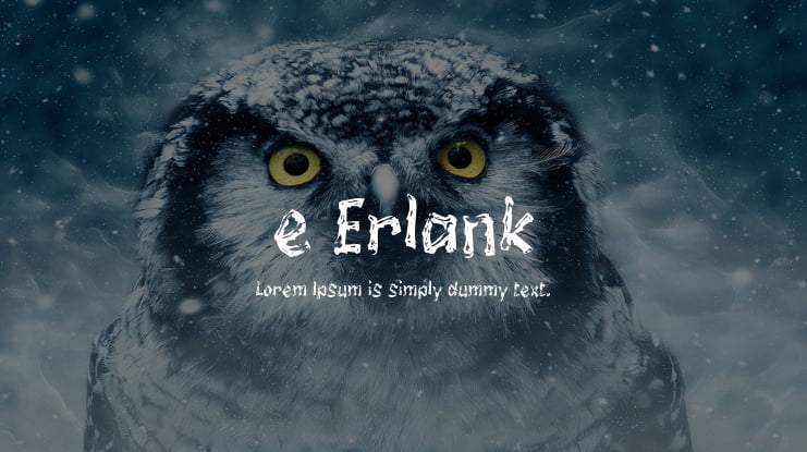 e Erlank Font