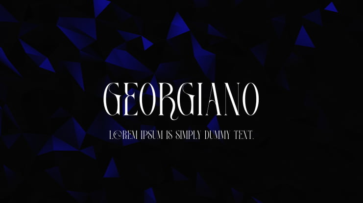 GEORGIANO Font