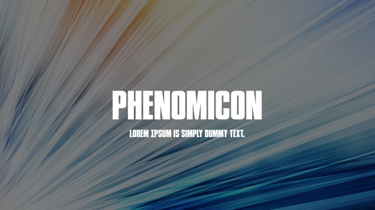 Phenomicon Font Family