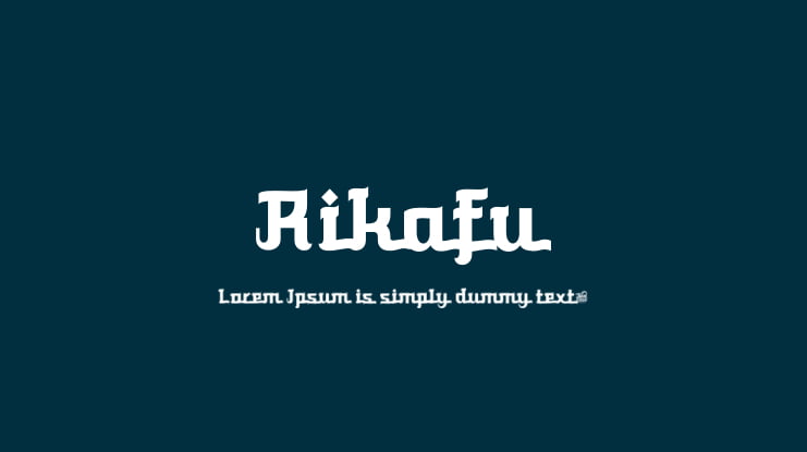 Rikafu Font
