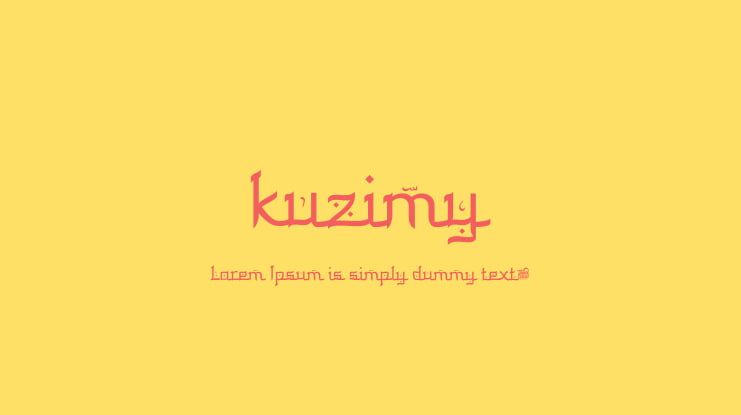 kuzimy Font