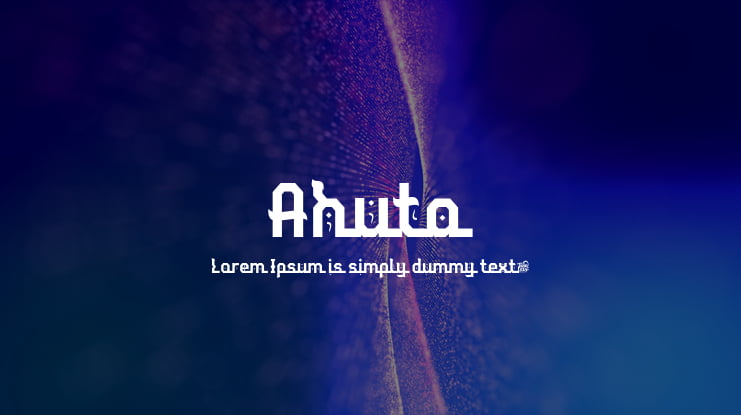 Ahuta Font