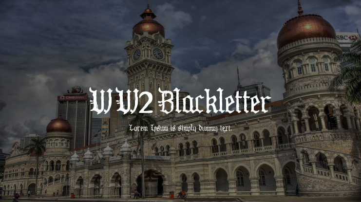 WW2Blackletter Font Family