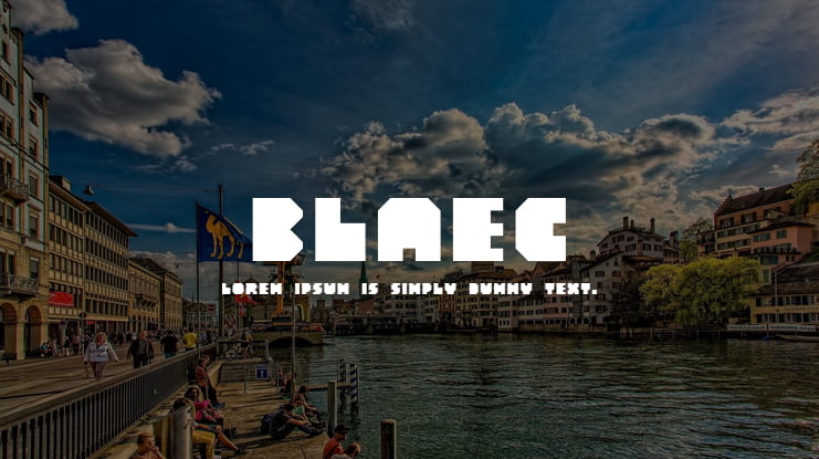 Blaec Font Family
