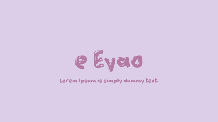 e Eyao Font