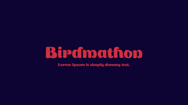Birdmathon Font Family