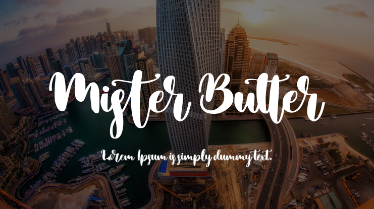 Mister Butter Font