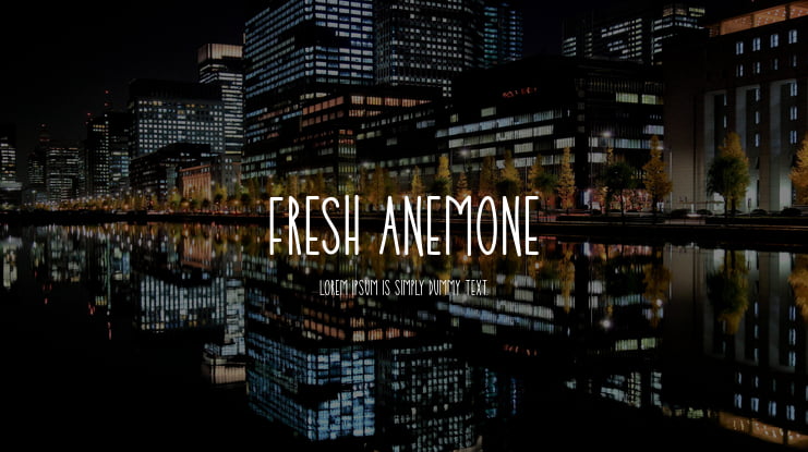 Fresh Anemone Font