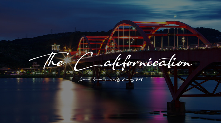 The Californication Font