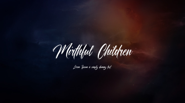 Mirthful Children Font