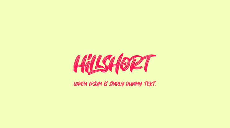 Hillshort Font