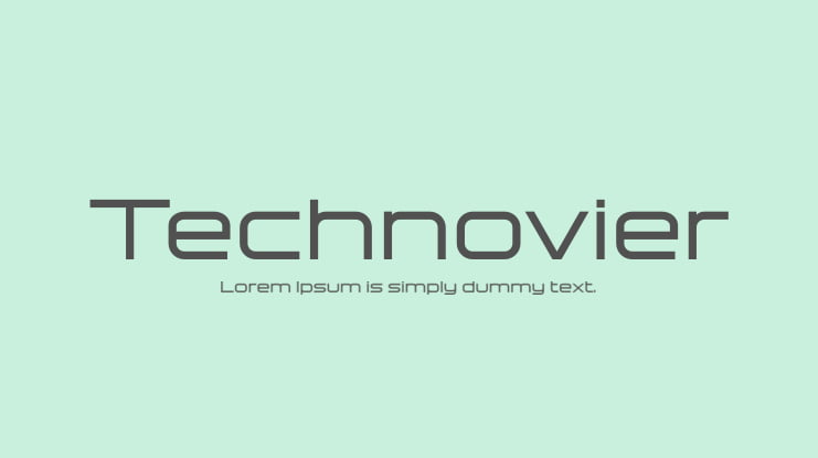 Technovier Font Family