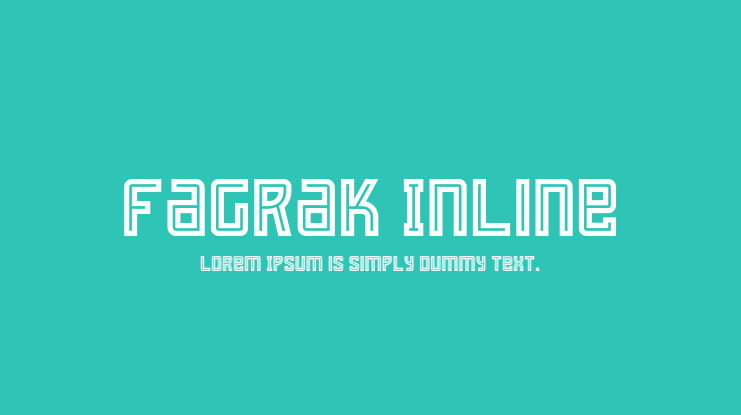 Fagrak Inline Font Family